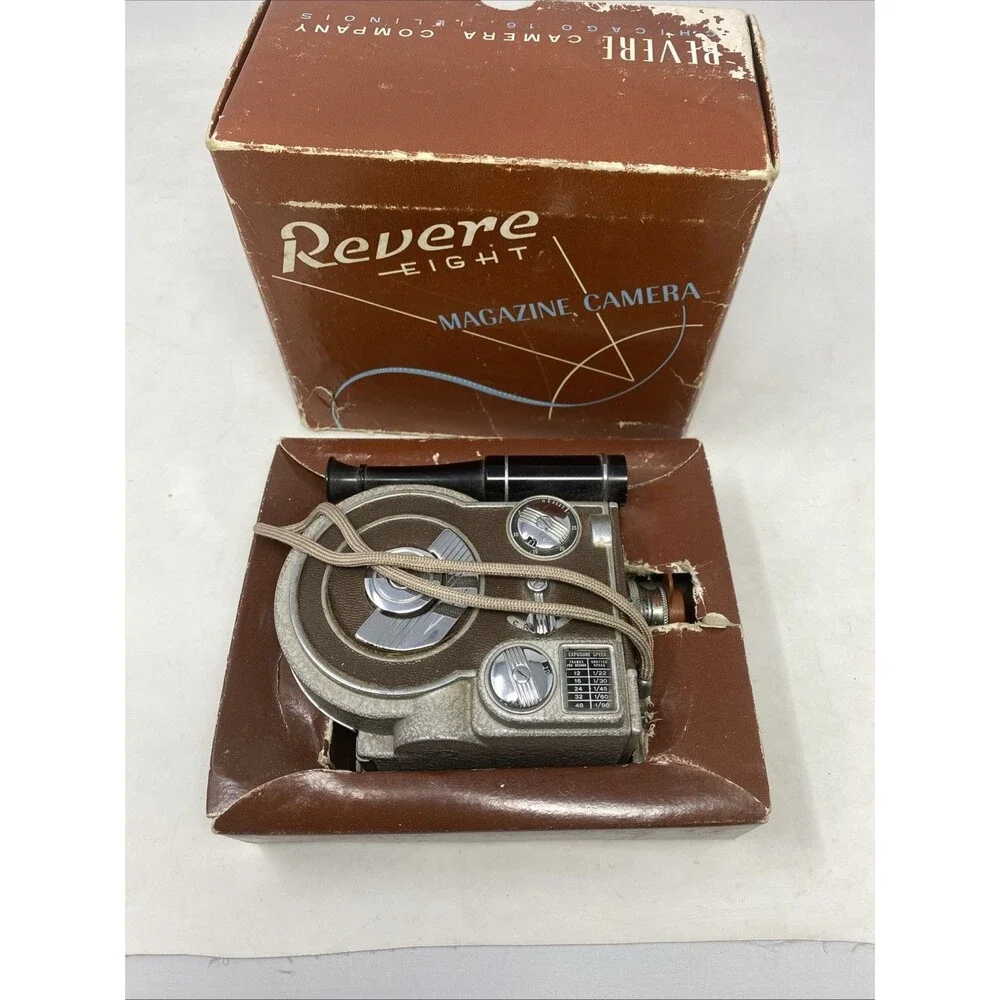Revere Eight Model 70 Movie Camera Vintage With Box